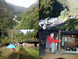 
The trail from Gyalche Kharka (2990m) took 30 minutes to descend to the Rolwaling Chu and the Dongang Kharka (2800m). While waiting for the porters to arrive, I sat next to a small fire in a small makeshift hut. It rained again in the afternoon, but cleared off by the next morning, with a cooler overnight temperature of 8C.
